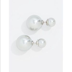 Shashi Silver Double Ball Earrings
